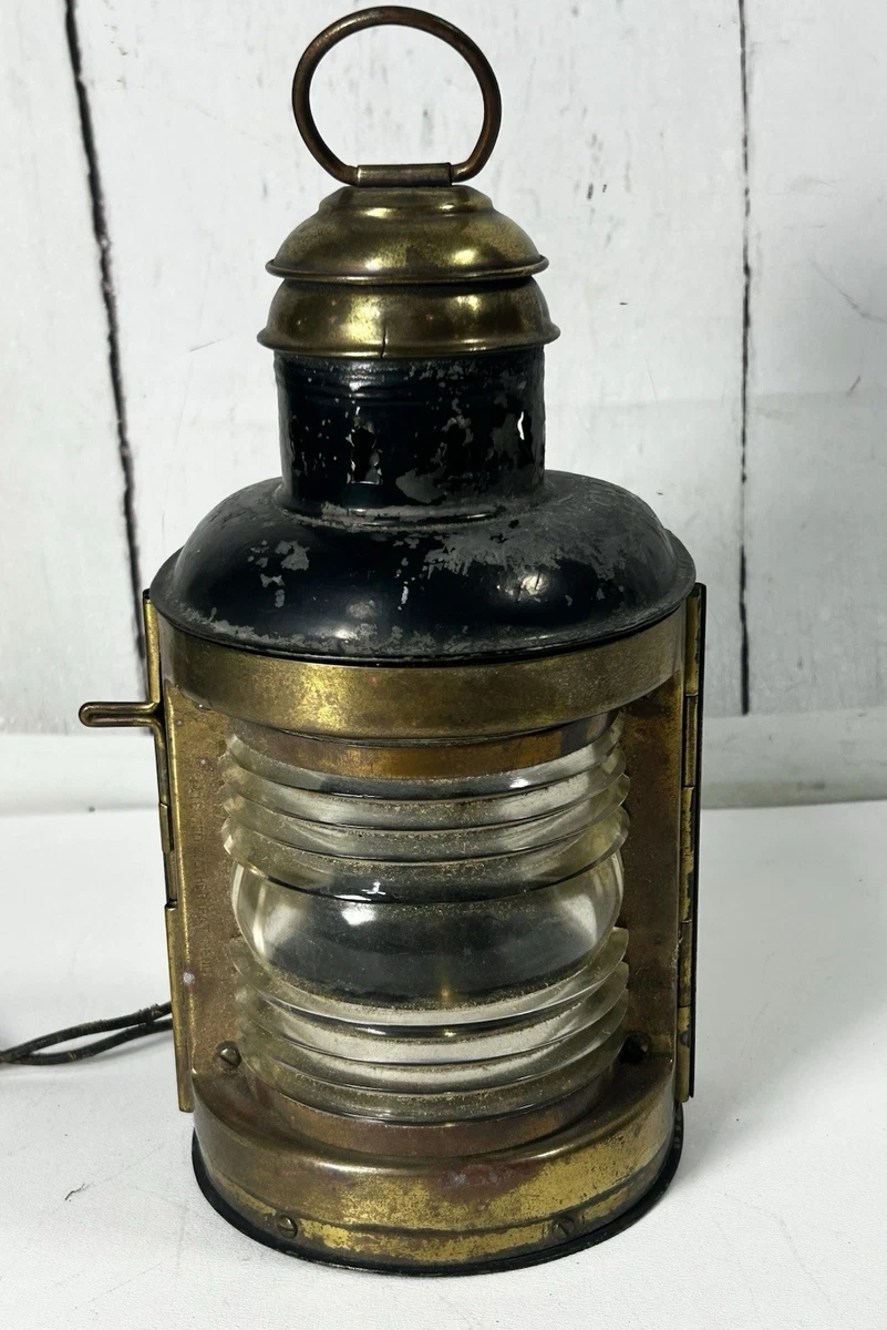Brass Vintage Original Antique Maritime Lamps & Lighting for sale
