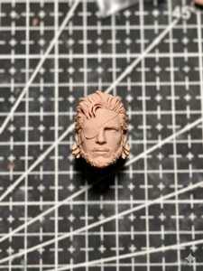 1/18 1/12 1/6 Venom Snake Man Head Carving Sculpt White Mold