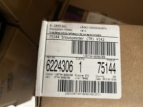 Lego Star Wars 75144 Snow Speeder Still In Lego Shipping Box, Never Opened New