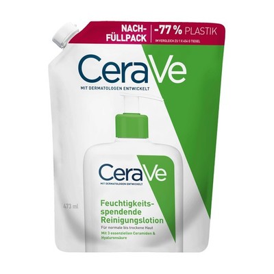CeraVe Feuchtigkeitsspendende Reinigungslotion 473 ml (1er Pack), Hydrating