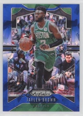 2019-20 Panini Prizm Blue Ice Prizm 57/99 Jaylen Brown #40 a9q
