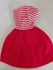 Vintage Cotton Dress For 11-1/2” Fashion Dolls, Fits Barbie