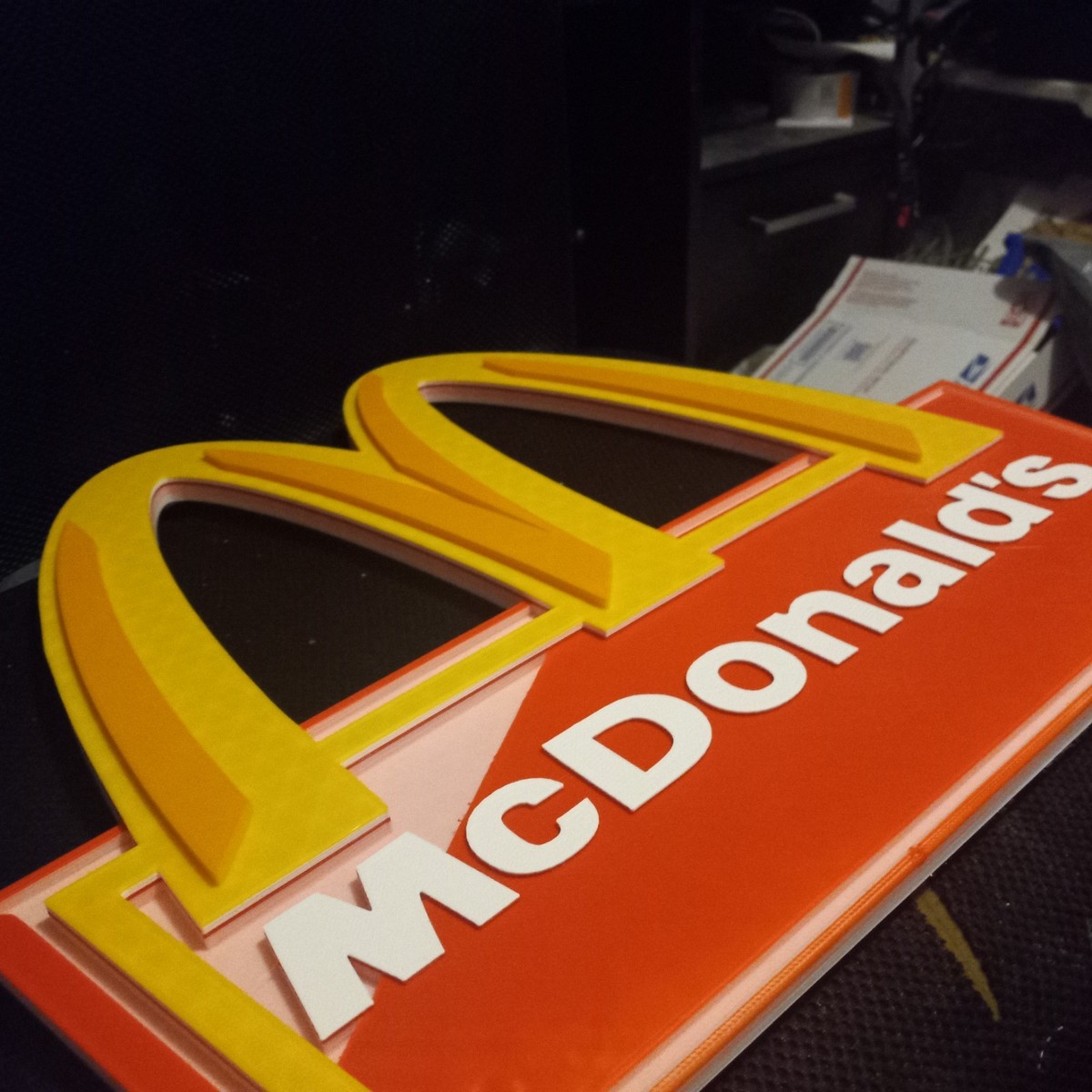 UPDATED! McDonald's Big 3D Advertising Sign Golden Arches 15