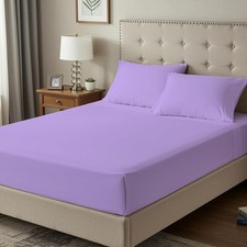 Image of Luxury 100% Egyptian Cotton Fitted Sheet 400 Thread Count 25cm Deep OR 35cm Deep