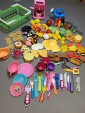Lot of 180 Pieces Pretend Plastic Play Food Fruits And Vegetables Toy Set