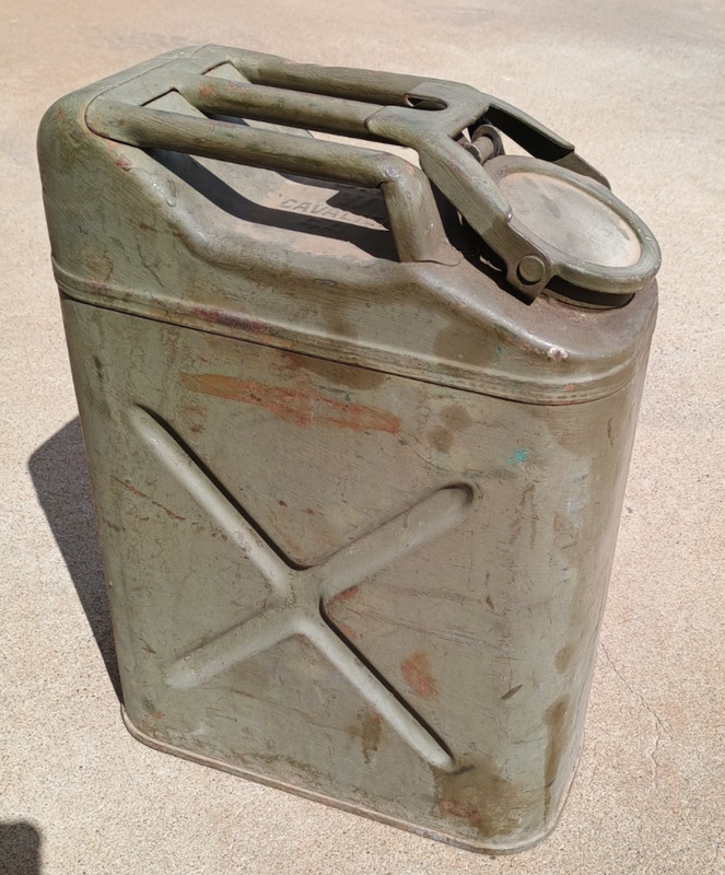 McCord Cavalier US Military Water Jerry Can 5 Gal WW2 1940s Wide Mouth OD Green