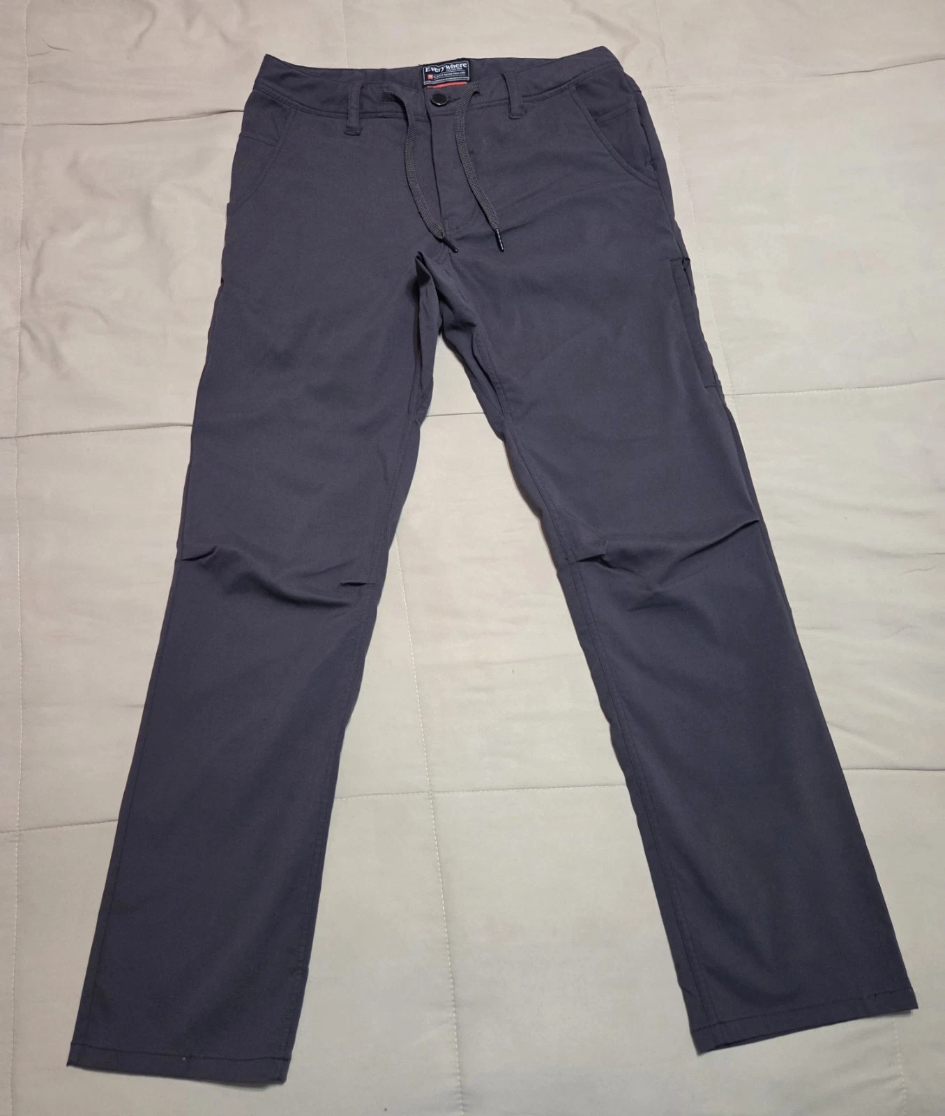 686 Everywhere Pant Relaxed Fit Charcoal Grey Tech Travel Pants Mens 30x30