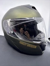 Matte Grn Harley Davidson Capstone Sun Shield II HD H31 Modular Helmet Size 2XL
