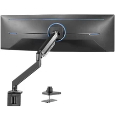 Premium Black Flat Screen Display Mount For Ultrawide Curved Monitors Up To 49