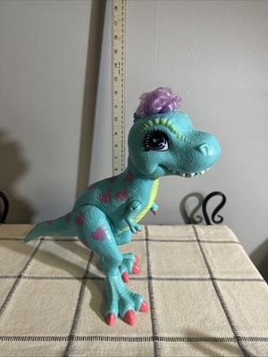 Cave Club Mattel Tyrannosaurus Rex Prehistoric Dinosaur Chomping Aqua Dino Toy