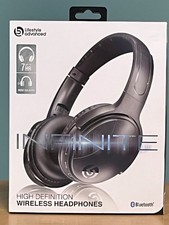 Lifestyle Advanced Infinite Wireless Bluetooth Headphones Black Noise Isolation