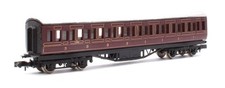 GRAHAM FARISH 'N' GAUGE 0626 LMS CRIMSON 1ST/3RD CLASS COACH