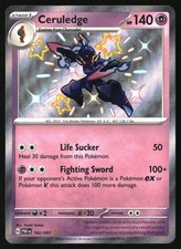 CERULEDGE 162/091 SHINY RARE PALDEAN FATES POKEMON HOLO NM on eBay