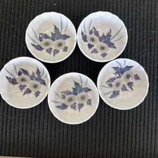 Floral 3" Melamine Dipping Bowls  (Set of 5) Fataco Melamine Ware 1970s