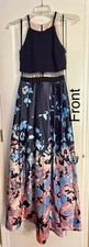 Betsy and Adam floral formal/prom dress size 2 in excellent condition w/ pockets