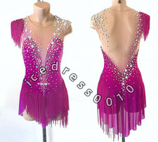 Ice Figure Skating Dress. Competition Gymnastics Ballet Custom Ice Dance Dress
