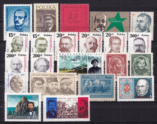 Polen (07) Selektion schöne Briefmarken berühmte Leute Prominente postfr.