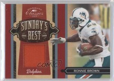 2009 Donruss Classics Sunday's Best Jerseys Prime 34/50 Ronnie Brown #34 0a1