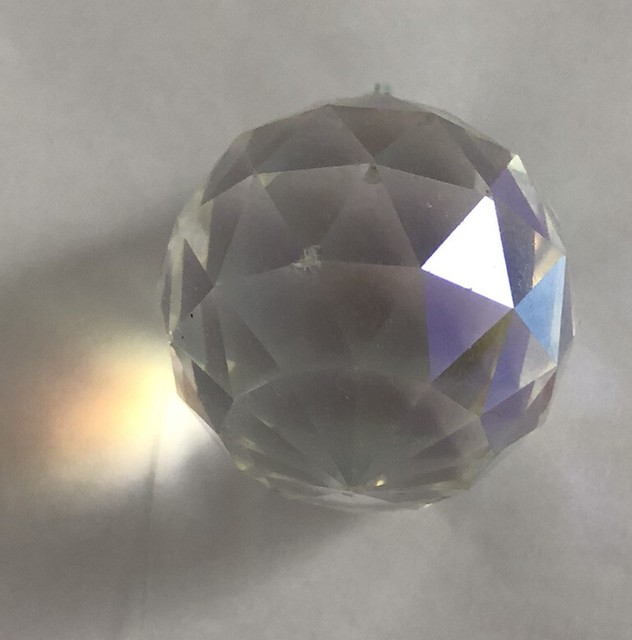 Clear Lead Crystal Prisms Ball SunCatcher 1” eBay