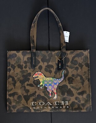 coach☆迷彩柄トートバッグ42 レインボー シグネチャーレキシー NWT COACH RAINBOW REXY BROWN/MULTI CANVAS TOTE 42 UNISEX 986 | eBay