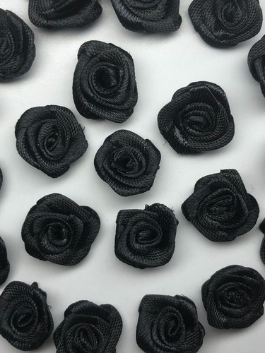 60/12 pz FIORI fiori raso lavabile applicazione patch 1,8 cm colore desiderato - Foto 5 di 43