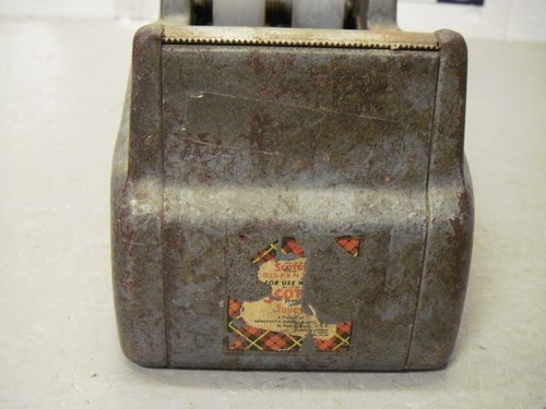 Dispensador de cinta rodante doble de metal vintage 3M industrial whisky modelo C-22 - Imagen 5 de 7