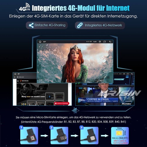 9" Android 13 Autoradio GPS Navi Mercedes A/B Klasse Vito Sprinter Viano Crafter - Bild 9 von 21