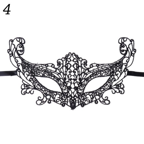 Hen Party Half Face Blindfold Masks Lace Masquerade Fancy Dress Party Masks - Picture 22 of 27