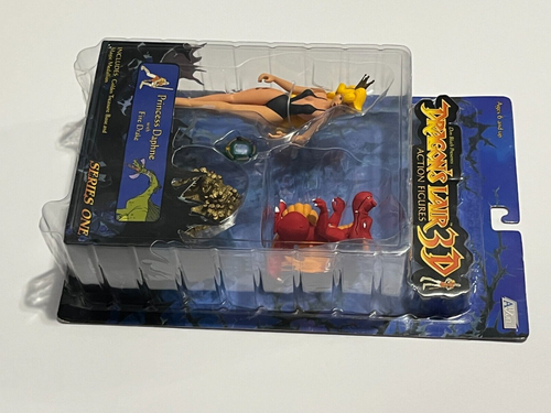 Princess Daphne with Fire Drake Dragons Lair 3D Action Figures Series One SEALED - Picture 8 of 10