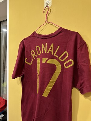 【NIKE正規品】ポルトガル代表C.RONALDO 17 NIKE M Nike Cristiano Ronaldo 17 Portugal Shirt L Red Gold Futbol