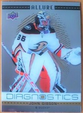 John Gibson 2020-21 Upper Deck Allure Diagnostics #D2 Anaheim Ducks