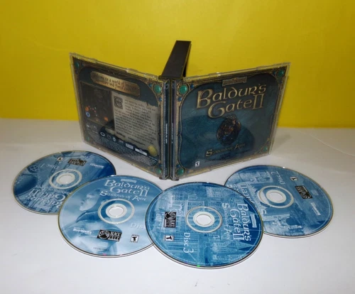 Baldur's Gate II: Shadows of Amn (PC, 2000) 4 Discs Black Isle
