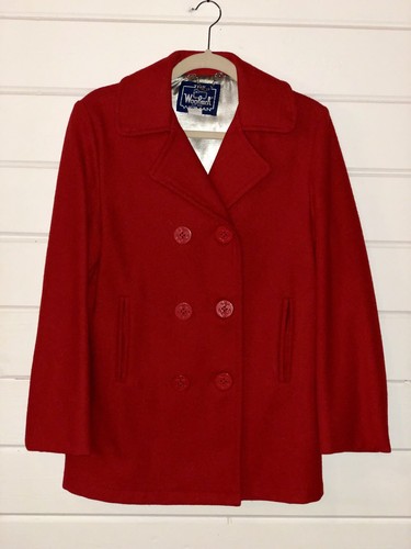 Vintage Woolrich Womans Pea Coat Jacket 