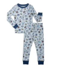 Wonder Nation Toddler Boy Tight Fit, 2-Piece Football Pajama Set NWT Size 5T