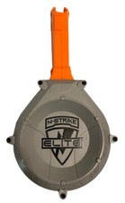 NERF Elite N-STRIKE 25 Max ROUND DRUM Barrel Ammo Magazine Clip Excellent