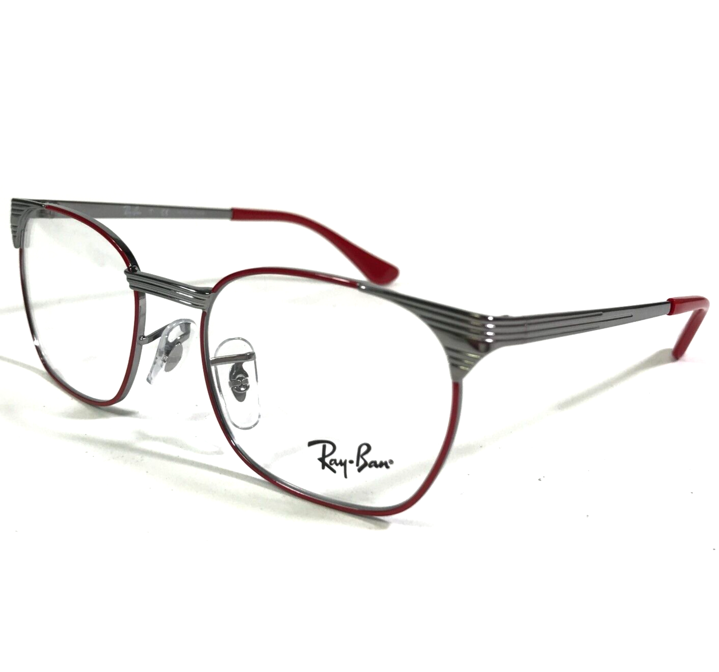 Ray-Ban Eyeglasses Frames RB1051 4053 Red Silver Square Full Rim 47-17-140