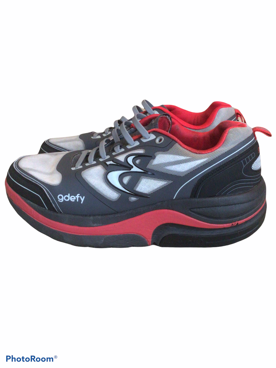 GDefy Gravity Defyer Athletic Sneakers Men\'s Size 11 Red Grey G-DEFY Gravity Defyer Gray Red Active Shoes Mens Size US 13M  main image 3