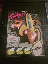 Foohy Monkey Disappearing Ink Print Ad 2004 8x11 Great To Frame 