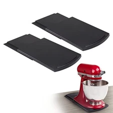12" Kitchen Caddy Sliding Tray Compatible w/ Coffee Maker w/ Rolling Wheels 2Pcs