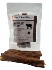  Bully Sticks 3 pack, Jumbo six inch bullies, Natural Dog chew, made in USA