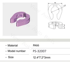 500 Set Plastic Part Washer Spacer Clip for Fuel Injector 12.4 x 7.2 x 3