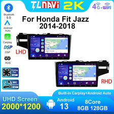 Android Auto Carplay Car Multimedia Player DSP RDS For Honda Fit Jazz 2014-2018