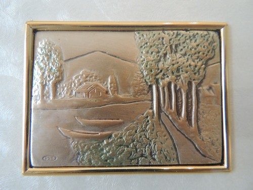 Two beautiful small paintings of carved silver 925 in frames - Picture 3 of 10