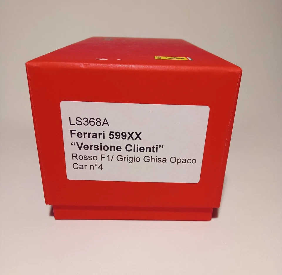 FERRARI 599XX - "Versione Clienti" - Rosso F1 - Grigio ghisa opaco - LS 1:43 - Immagine 4 di 4