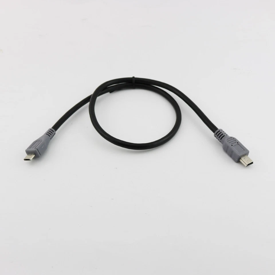 1x Mini USB B Male To Micro USB 5 Pin Male OTG Data Converter Adapter Cable 50cm - Image 4 of 4