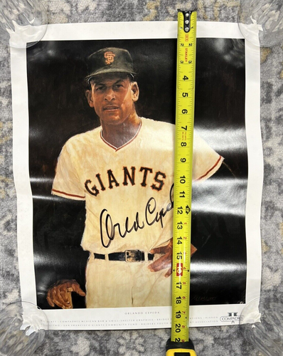 San Francisco Giants Orlando Cepeda Signed Autographed 16x20 Poster - Picture 3 of 8