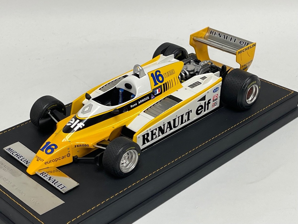 1/18 AB Models Renault RE20 F1 from 1980 R.Arnoux Leather Base 30