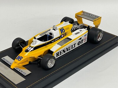超貴重　ポールズ・モデル１／１８ ルノーRE20ターボ　１９８０ Ｒ・アルヌー 1/18 AB Models Renault RE20 F1 from 1980 R.Arnoux Leather Base 30
