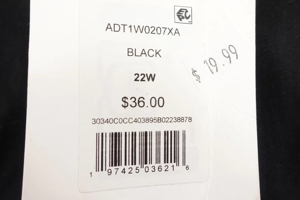 Minifalda recta clásica negra 89th & Madison para mujer talla 22W nueva con etiquetas Foto 3 de 4