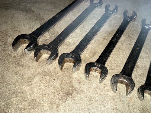 Snap-On Tools USA 7pc SAE 6pt Open-End Flare Nut Line Combination Wrench Set RXS - Picture 9 of 21